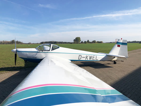 Motorsegler Scheibe SF 25 C Rotax-Falke, Kennzeichen D-KWEL